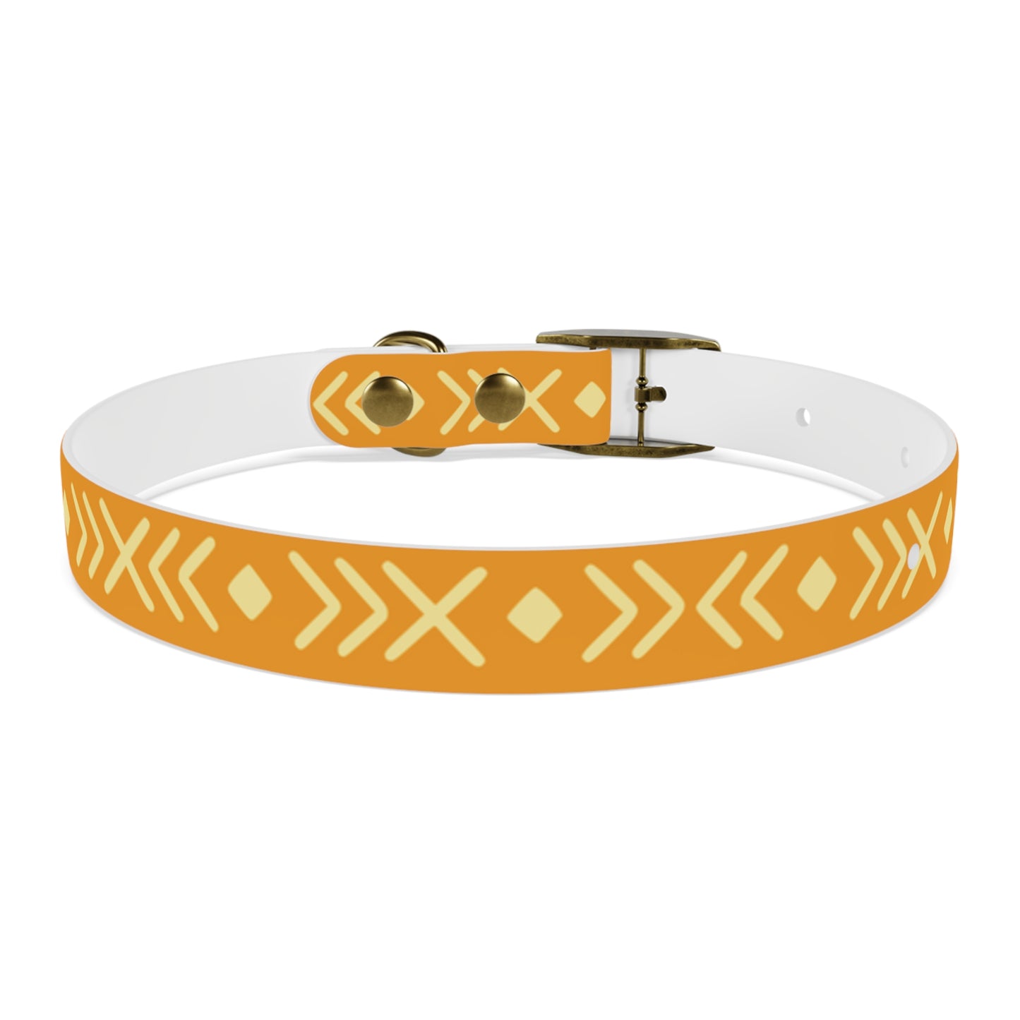 Southwest Chic Dog Collar -Choose Color and Buckle Finish