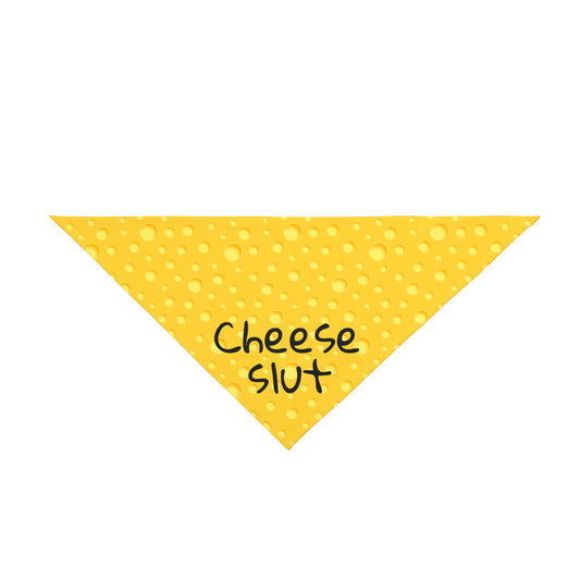 Cheese Slut Pet Bandana for Dogs and Cats- 2 Sizes Tiktok