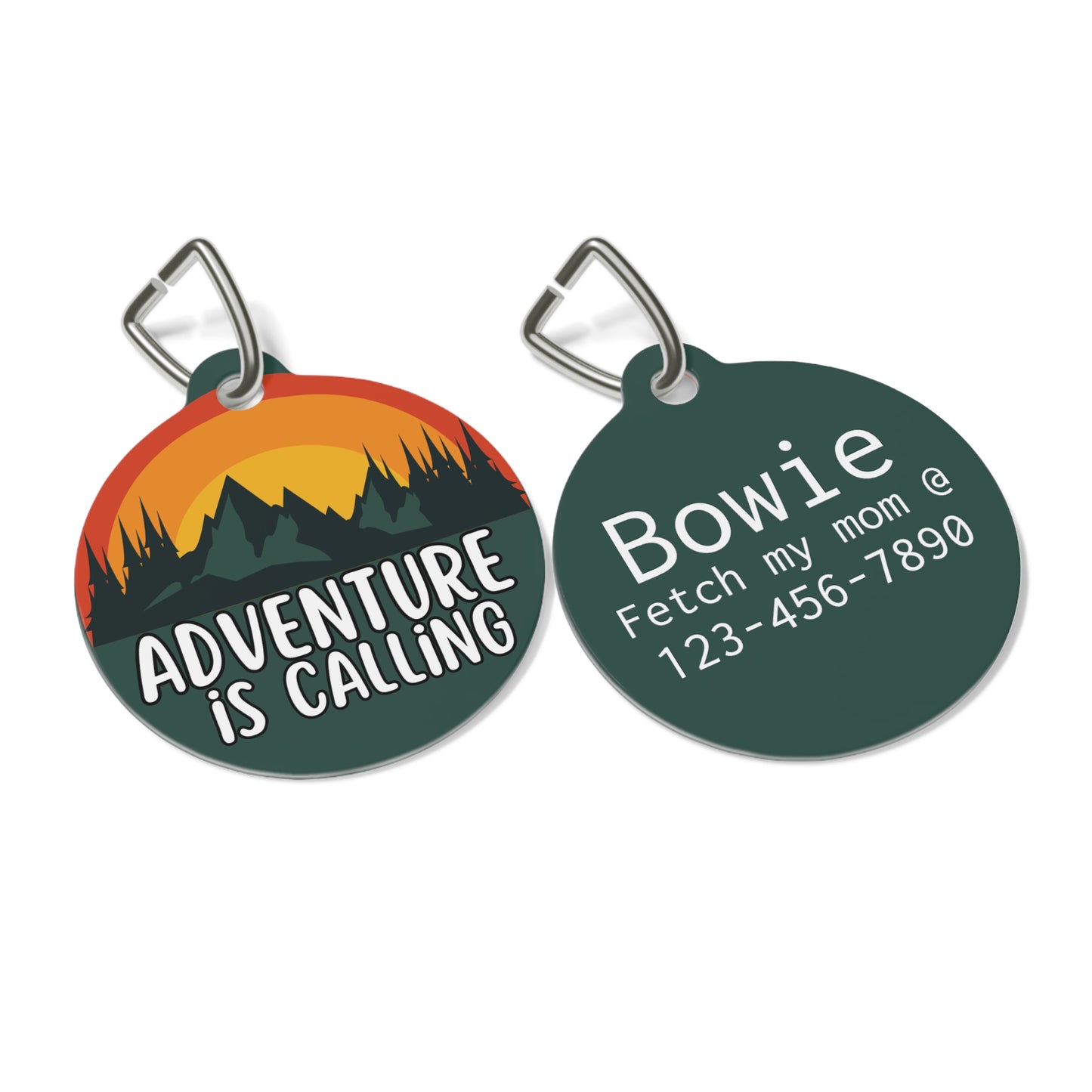 Adventure is Calling Personalized  Pet Tag Tag