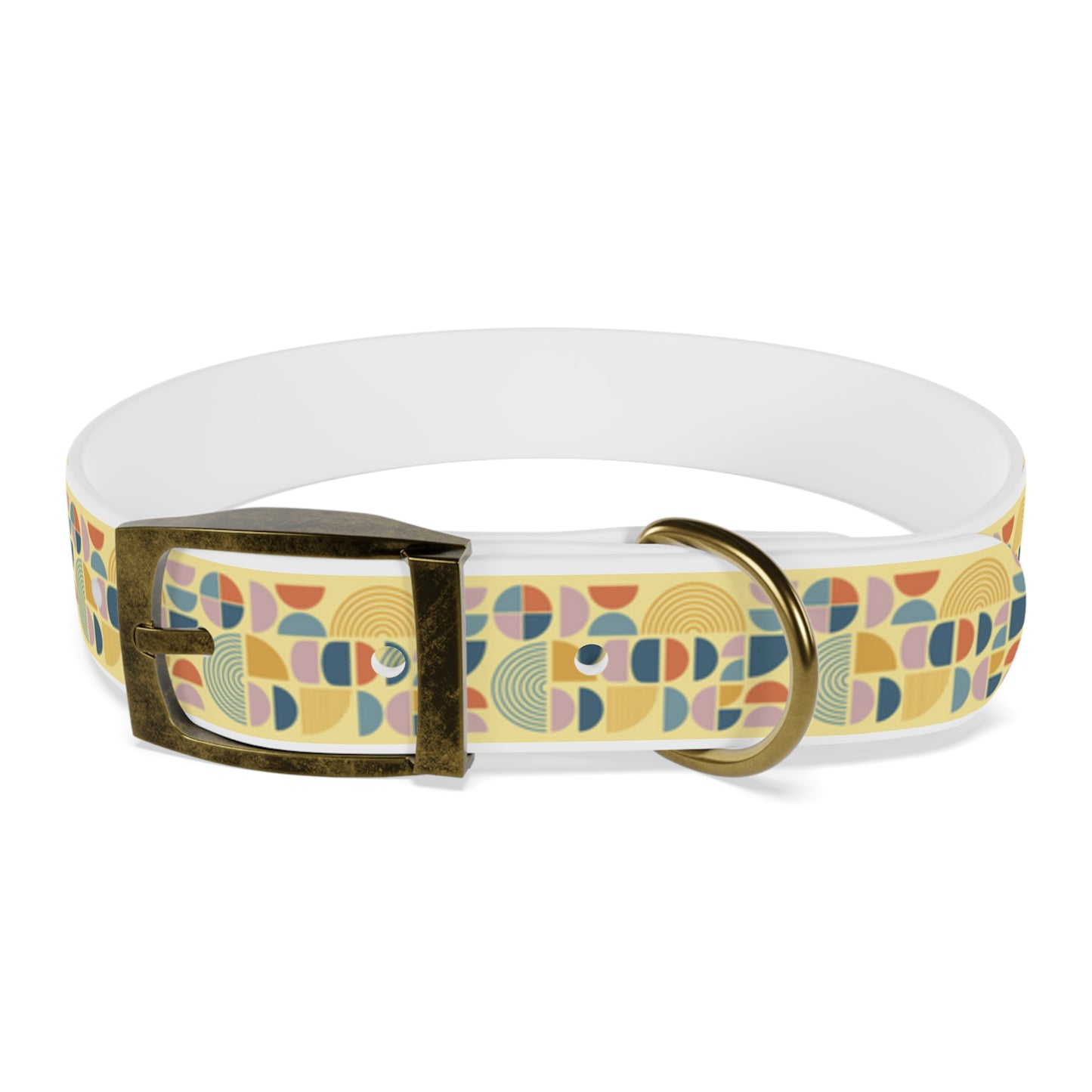 Atomic Pattern Dog Collar -Choose Buckle Finish