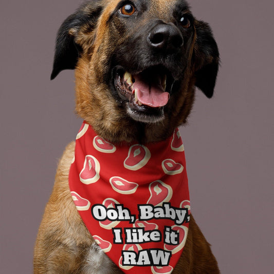 Raw Fed Funny Pet Bandana- 2 Sizes