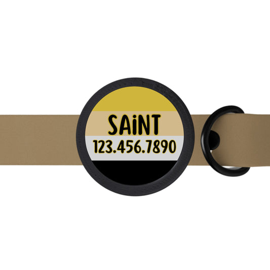 New Orleans Saints Silent, Eco-Friendly, Ringless ID Tag for Cats and Dogs